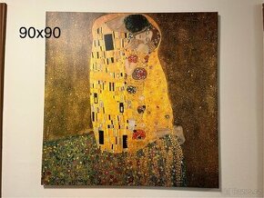 Obraz, reprodukce G. Klimt - The Kiss (Polibek)