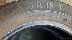 2ks zimní pneu 195/60 r15 - 1