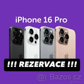 Apple iPhone 16 Pro - REZERVACE