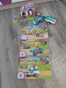 Lego friends auto s přívěsem a kůň - 1