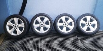 Pěkná sada ALU kola 5X110 R17 s letními pneu 225/50/R17