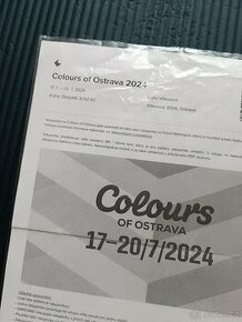 Prodám lístek na Colours of Ostrava