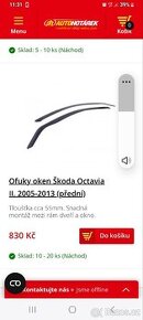 Ofuky přední na Škoda Octavia II rok 2011