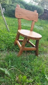 Luxusní židlička z masivu, ruční práce - 1