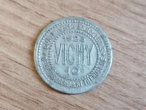 Francie 10 Centimes 1923 lokální francouzská nouzová mince