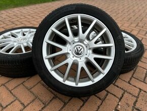 Alu original letni sada VW 5x112 7J ET54 225/45 R17