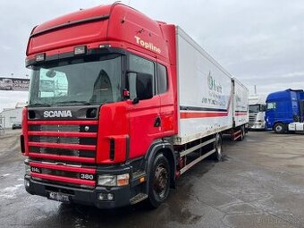 Scania R114 380 MANUÁL EURO II + SCHMITZ ZKO 18 průjezdná