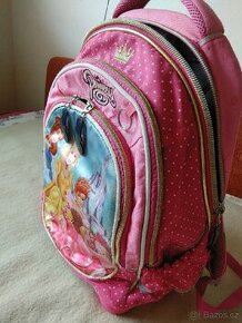 Růžový školní dívčí batoh