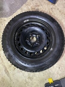 Plechové disky 5x112 r15 + pneu 195/65 r15 - 1