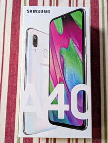 Samsung Galaxy A40 4/64 GB, bílá barva, dobrý stav