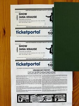 2x vstupenka na Show Jana Krause 10.6.2025