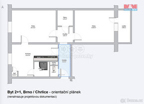 Prodej bytu 2+1, 57 m², Brno, ul. Pěkná - 1