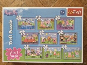 PEPPA PIG Trefl puzzle 9v1 NOVÉ zabalené ve folii