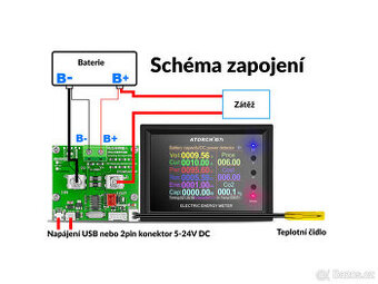 DC WattMetr elektromer pro FVE solarni panely elektrarny 278