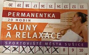 Sauna, bazén, permanentka