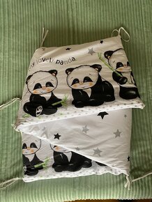 Mantinel do postýlky Panda 180 cm