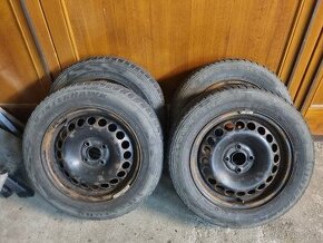 Kola 4x100 R15 6J + zimní pneu 185/65 R15 CENA ZA VŠE