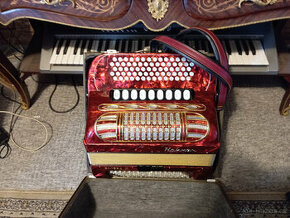 Akordeon chromatika harmonika Hohner riviera III.C-grif.