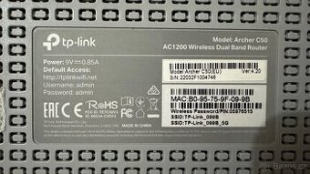 Wifi router 5G TP-Link Archer C50 1200 W