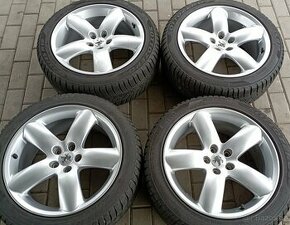 Alu kola 5x108R18 Peugeot 8Jx18CH ET 41 + zimní pneumatiky