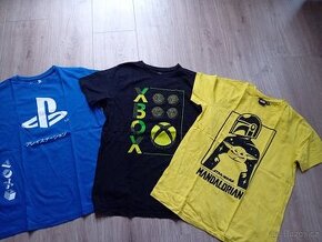 3 x tričko Playstation, Xbox, Starwars