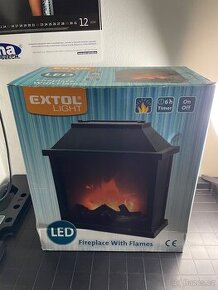 Krb s plápolajícím ohněm LED EXTOL LIGHT 43401