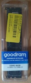 Již zamluven: Goodram DDR3 8GB 1333MHz CL9 Dimm DR