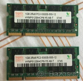 Prodam sodimm ram DDR2 2x1gb hynix