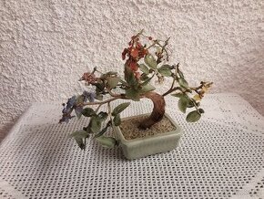 Ručně vyrobená skleněná bonsai