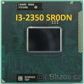 CPU Intel: i3-2350M, notebook