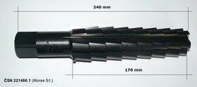 Výstružník kuželový M5/I-II  pro Morse kužele (sada ) NOVÉ