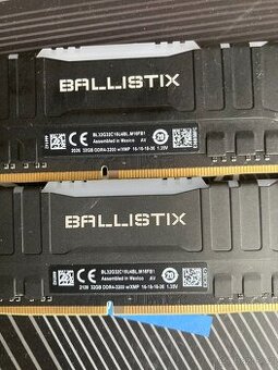 2x32 gb DDR4, Crucial Ballistix rgb