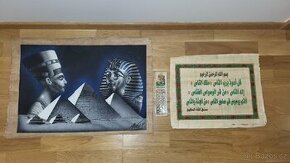 Pyramidy, Nefertiti, Tutanchamon - papyrus - 1