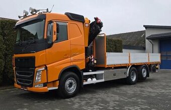 Volvo FH500 - 6x2 - Valník + HR-HMF 3220 – EURO 6