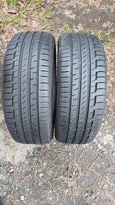 Prodám 2x letní zánovní pneu Continental 215/55 R17