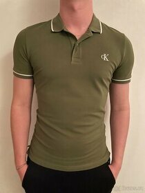 Pánské Polo tričko Calvin Klein - zelené - 1
