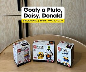 LEGO 40378, 40476, 40377 Goofy a Pluto, Daisy, Donald