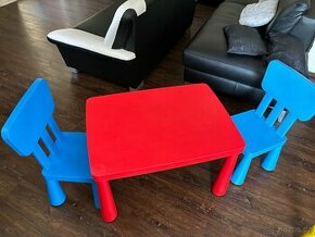 Stolek a dvě židle Ikea Mammut