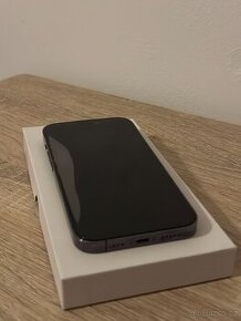 iPhone 14 Pro 128GB temně fialový - 100% kondice - záruka - 1