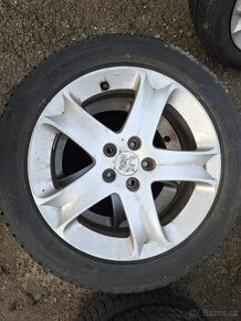 Peugeot 407 - originální alu disky + zimní pneu 215/55 R17