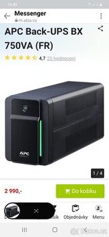 Záložní zdroj APC Back-UPS BX 750VA (FR)