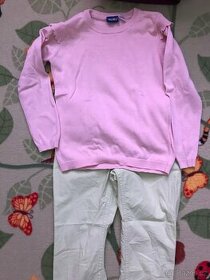 Kalhoty vel 110 + svetřík vel 110-116