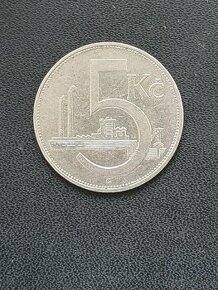 Prodám minci 5 Kčs 1938 - 1