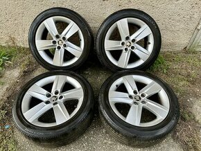 Originální alu kola Škoda + 215/45/16 5x100