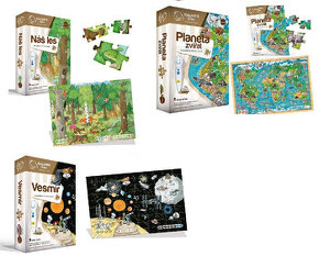 ALBI puzzle Náš les, Planeta zvířat, Vesmír