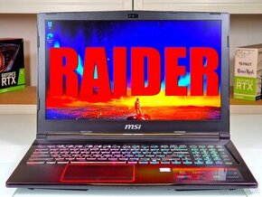 Herní notebook MSI RAIDER | i7-8750H | GTX 1060 | ZÁRUKA