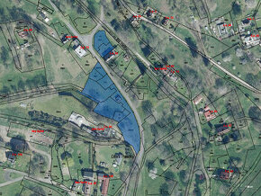 Prodej stavebních pozemků 4032 m2 v obci Dolní Paseky, okres