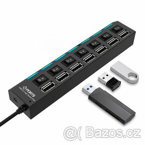 7 v 1 USB rozbočovač 7-portový Expander Multi porty USB 2.0