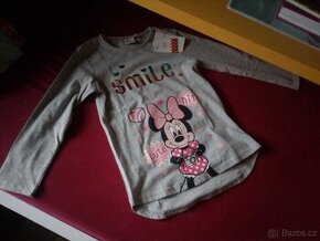 Prodam nove s vysackou triko vl.122 s dl.ruk.s Minnii,Disney