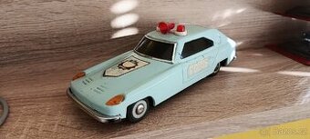 Policie retro/staré plechové autíčko 1 hračka 23cm

